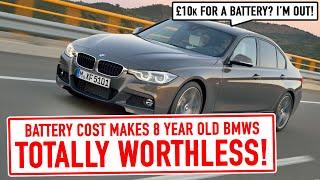 Used hybrid cars are TOTALLY WORTHLESS. BMW 330e battery cost?!