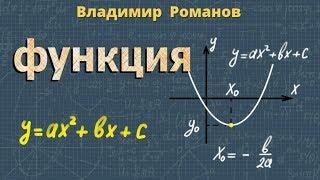 КВАДРАТИЧНАЯ ФУНКЦИЯ y=ax2+bx+c свойства и график квадратичной функции