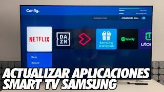 Como Actualizar Aplicaciones en un Smart TV Samsung 2024 - Netflix, Max, Prime Video, Disney+