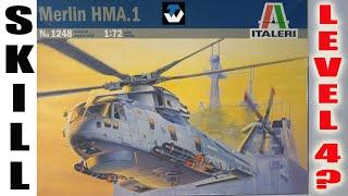 1/72 Italeri Merlin HMA.1 Model kit box & sprue review