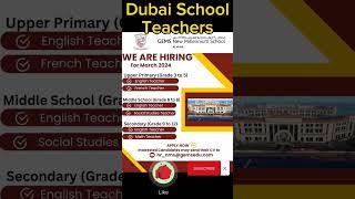 Teacher Jobs in Dubai | School Teacher in Dubai