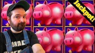 MAJOR JACKPOT HAND PAY On Lock It Link Piggy Bankin Slot Machine!