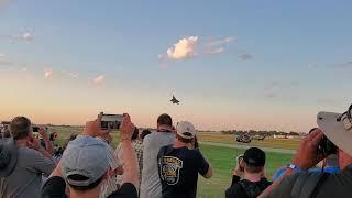 F22 Raptor Max Performance Takeoff at Sunset (Oshkosh 2019)