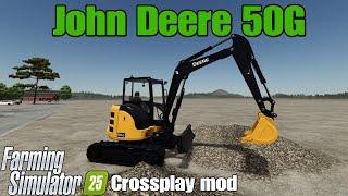 John Deere 50G / FS25 crossplay mod