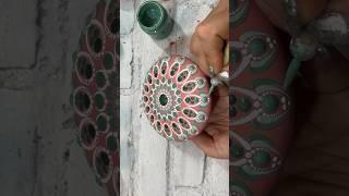 Dot mandala stone painting #artist #art #satisfying #viral #painting #dotart #mandala #artwork