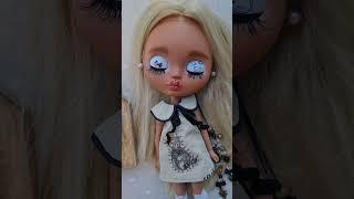 Blythe custom doll OOAK blond long hair