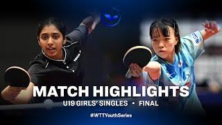 Yashaswini Ghorpade vs Yuna Ojio | U19 GS - Final | WTT Youth Star Contender Doha 2023