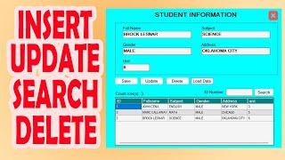 Insert, Update, Delete, Search [CRUD] in VB.NET - MySql (Xampp) | with free source code