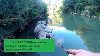 ГОЛАВЛЬ ЛЕТОМ НА СПИНИНГ, р.ПШИШ, Краснодарский край | FISHING CHUB ON SPINNING IN THE RIVER PSHISH