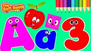 Learn ABC Phonics Shapes Numbers Colors | Preschool Learning Videos For 3 Year Olds | #kidsvideos