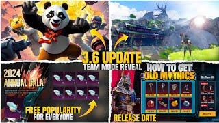 Free 6,2000 Pop For Everyone | Cyber Week Confirm Release Date | 3.6 Update Theme Mode | PUBGM