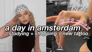 VLOG | studying, shopping, and getting a tattoo in amsterdam!