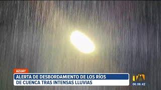 Alerta de desbordamiento de los ríos de Cuenca por intensas lluvias