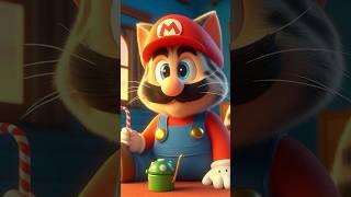 Mario Bros as Cats! #mario #supermario #cats