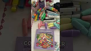Cozy corner ️ #cozy #corner #love #relax #hobby #pasión #wow #cute #comfy #colouring #book