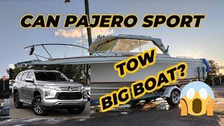 Can Mitsubishi Pajero Sport Tow 3000kg boat up MOUNTAIN???