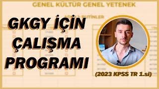 95 Puan Almamı Sağlayan GKGY Çalışma Programım! (Hazır KPSS Programı!) #kpss2024 #dgs #ales