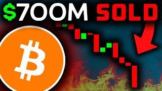 BITCOIN CRASH: $700 MILLION DUMPED (Urgent)!!! Bitcoin News Today & Bitcoin Price Prediction!