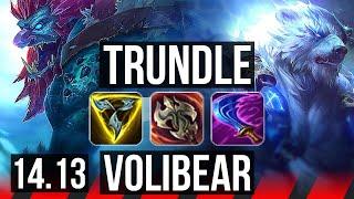 TRUNDLE vs VOLIBEAR (TOP) | 8/1/2, 6 solo kills | EUW Master | 14.13