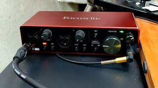 Focusrite Scarlett 2i2 3rd Gen [Music Store] распаковка, характеристики, настройка #focusrite