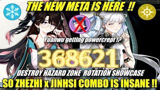 S0 ZHEZHI x JINSHI COMBO THE NEW META !! Moonlit & Glacio Set Hazard Zone Rotation Showcase