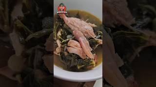 Southern COLLARD GREENS Recipe w SMOKED TURKEY WINGS | #cooking #nostalgia #easyrecipe #viralvideo