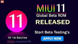 MIUI 11 - Beta Testing Released For Smartphone | MIUI 11 Release Date in India | MIUI 11 Features