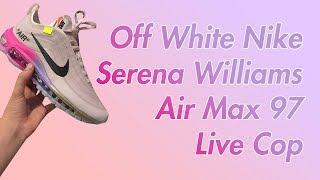 Off White Nike Serena Williams Air Max 97 Live Cop on SNKRS Pass