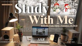 1 HOUR STUDY WITH ME | Calm Piano Music | Pomodoro 30/10