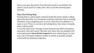 Canon Printer Error Code 5011