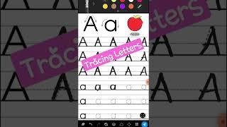 Tracing Letter A #tracing #practice #writing
