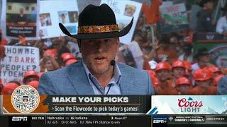 College Gameday | Pat McAfee makes his pick for Week 8: Alabama vs. Tennessee; Miami vs. Louisville