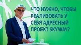 80.  Что нужно чтобы реализовать у себя адресный проект SkyWay?