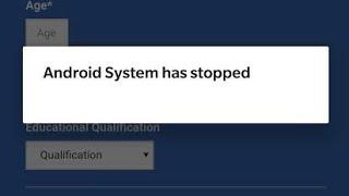 unfortunately android system has stopped solution