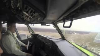 Landing on Boeing 737 S7, First Pilot Denis Okan