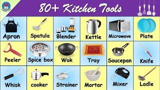 Kitchen Tools Vocabulary, Kitchen Utensils, Kitchen Items, 80+ Kitchen tools, Utensils Vocabulary