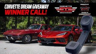 2022 Corvette Dream Giveaway Winner's Call! This lucky guy won two Corvettes in Dream Giveaway !