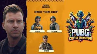 Žaidimų Balso pasirodymas PUBG Creator Showdown 2024!