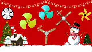 Table fan and ceiling fan video for kids | Christmas Fans for kids