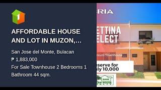 AFFORDABLE HOUSE AND LOT IN MUZON, SDJM BULACAN