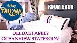 Must-See Disney Dream Disney Cruise Line - Deluxe Oceanview Stateroom Tour CABIN 8668