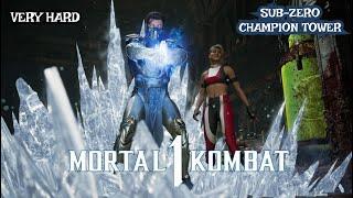 Mortal Kombat 1 - Champion Tower Sub-Zero Very Hard - No Matches / Rounds Lost