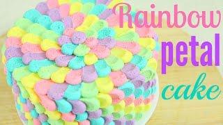 CAKE TREND ~ Rainbow Buttercream Petal Cake - CAKE STYLE