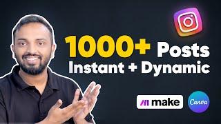 Automate 1000+ Dynamic Instagram Post with Canva & Make (Latest)