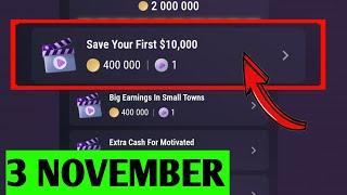 Save Your First $10,000 | TapSwap Video Code | 3 November TapSwap Youtube Video Code