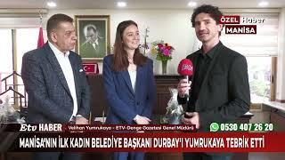 Manisa'nın İlk Kadın Belediye Başkanı Durbay'ı Yumrukaya Tebrik Etti