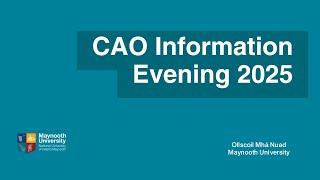 CAO Information Evening 2025- Meet the Students