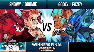 Snowy & Boomie vs Godly & Fozey - Winners Final - Brawlhalla World Championship 2022 - 2v2