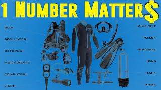 Scuba Diving GEAR COST: The 1 Number you need to know!