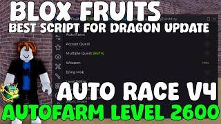 [NEW] Best Script Dragon Update Blox Fruit I Auto Farm Level 2600, Auto Dojo Quest, Race v4 Pastebin